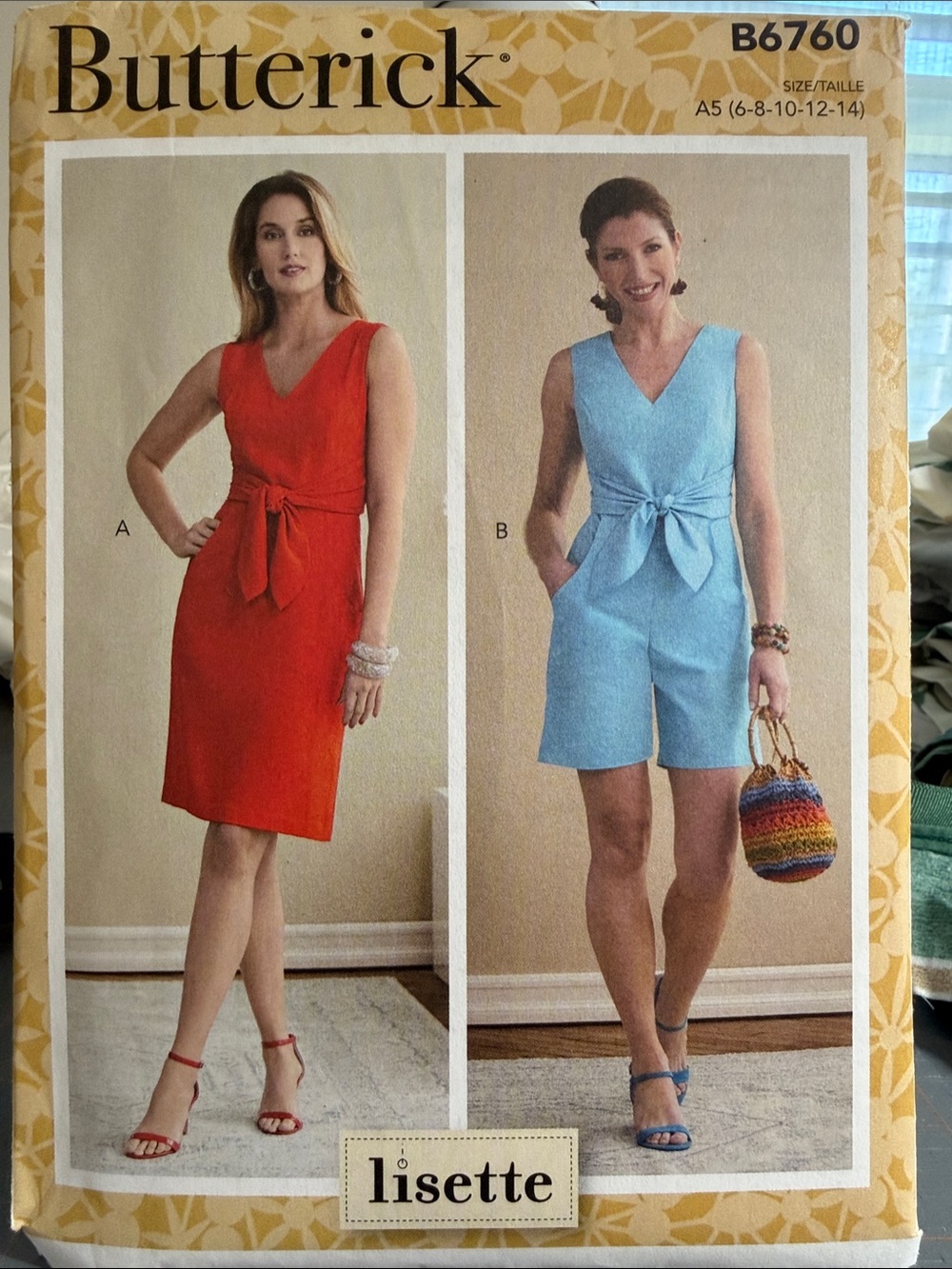 Butterick 6760 Misses’ Dress and Romper Sewing Pattern